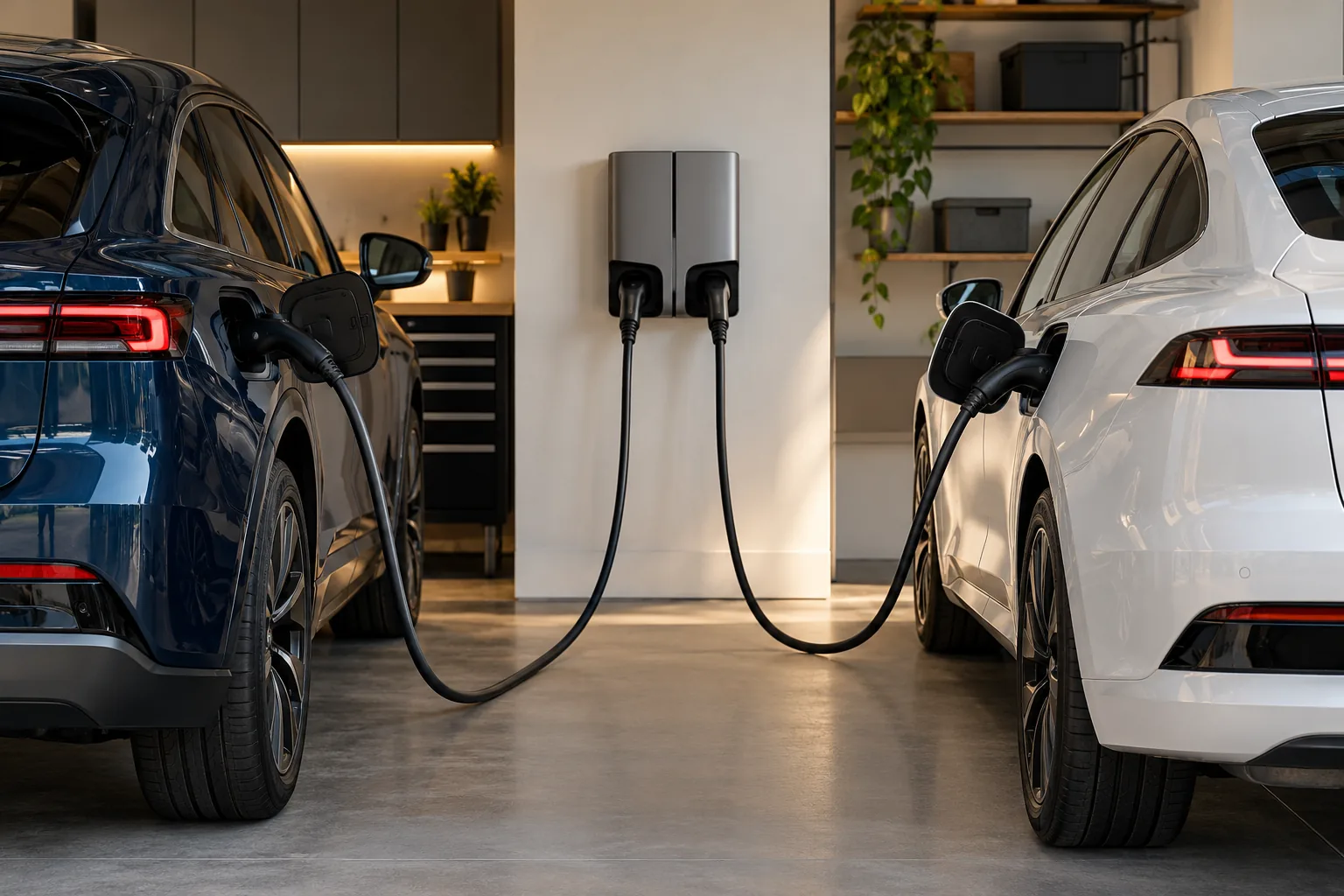 Dual EV Charger for Home: Options and Power Sharing